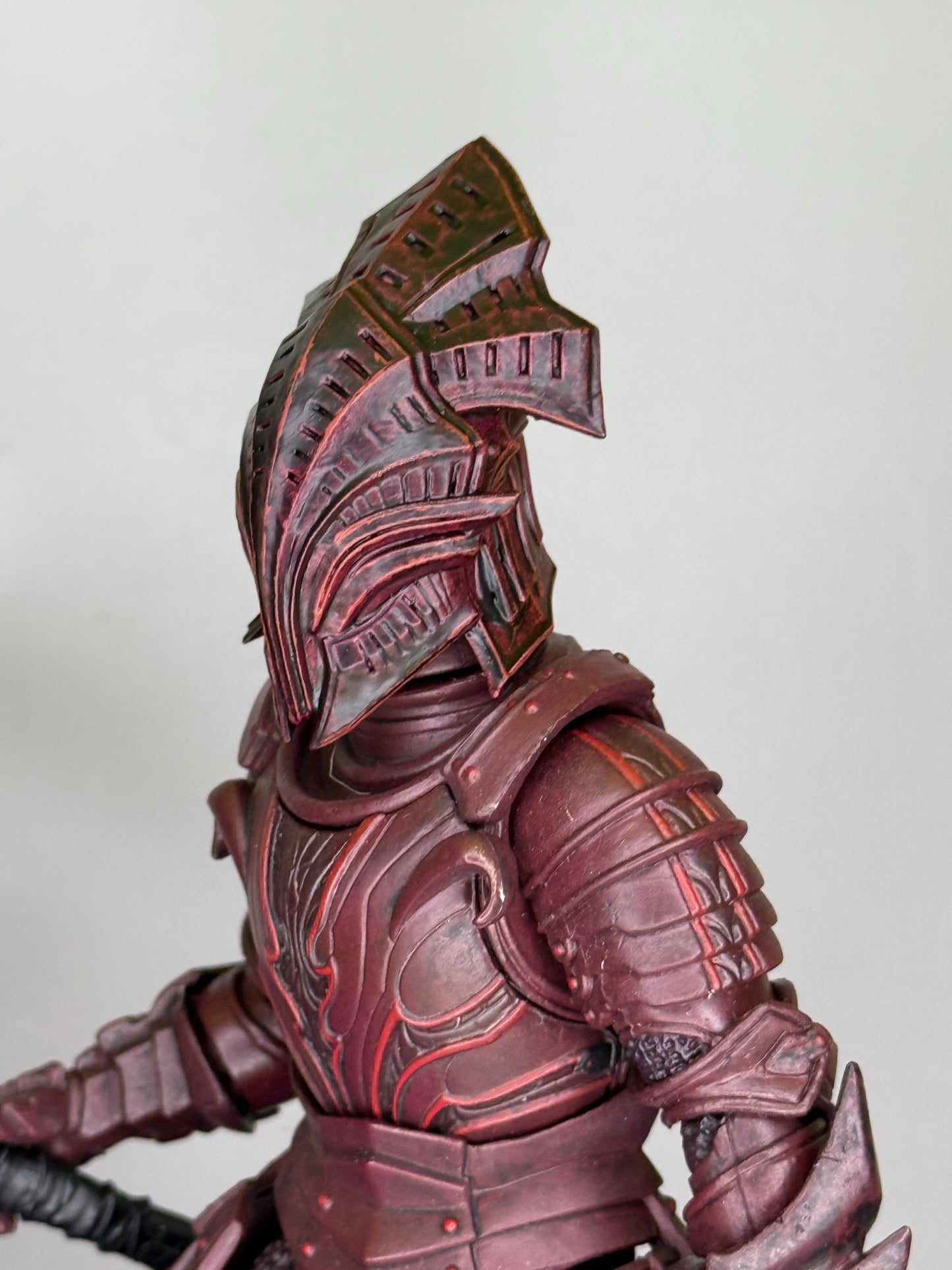 Unpainted Knight of the Veil Walkers, knight head - Mythic legions 1.0