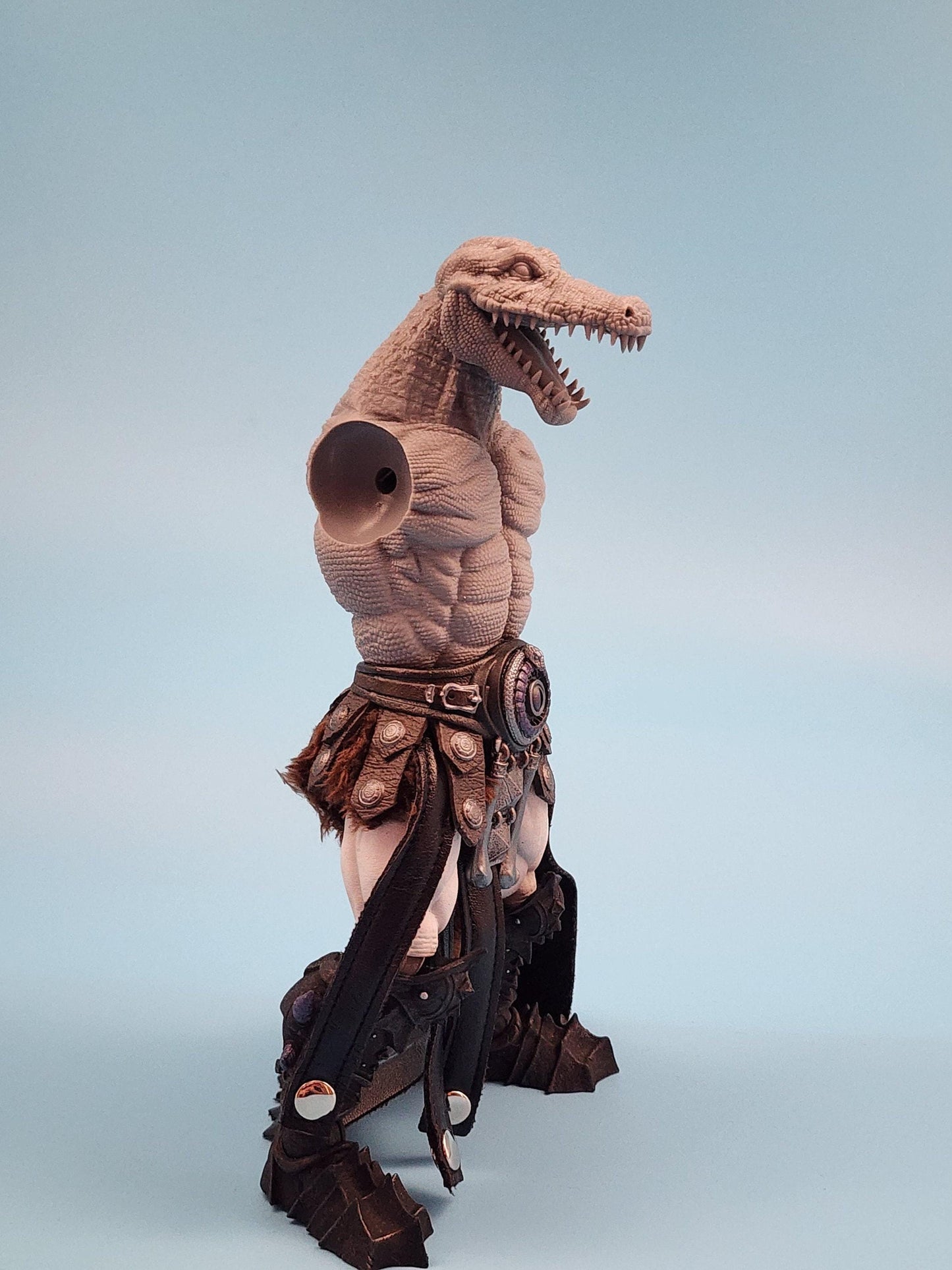 Crocodile open mouth head - Mythic Legions Ogre