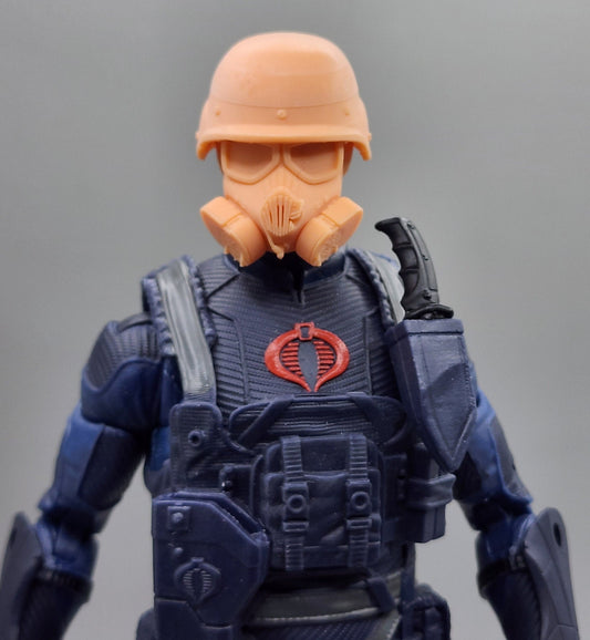 Gas Mask Helmet Trooper head - 1/12 scale
