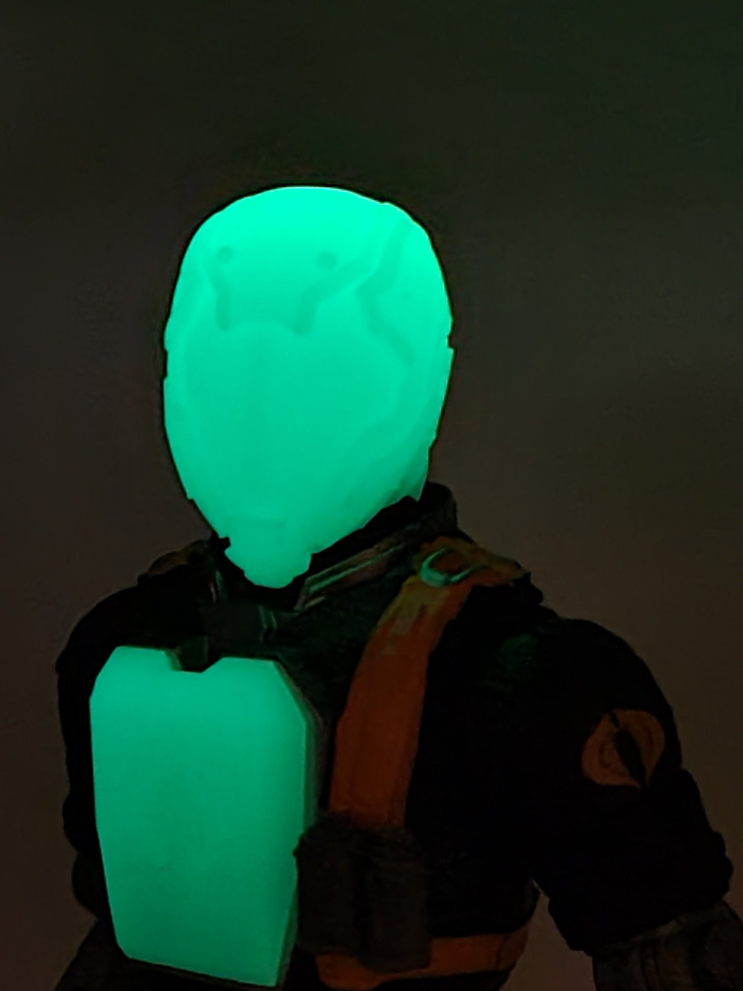 Classified Cobra Commander Battle Helmet GLOW in the DARK - 1/12 scale