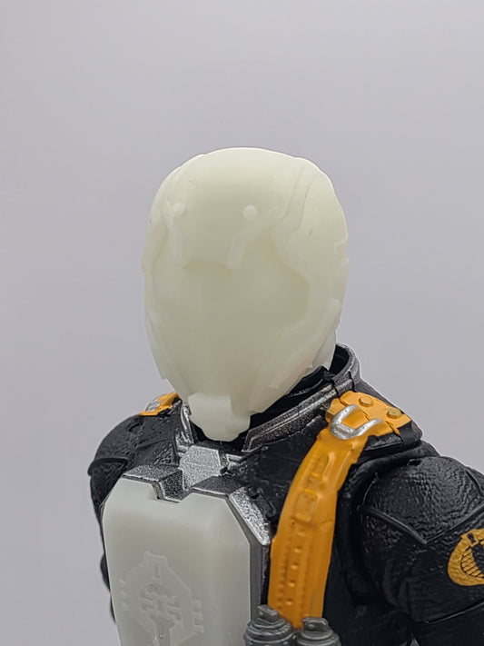 Classified Cobra Commander Battle Helmet GLOW in the DARK - 1/12 scale