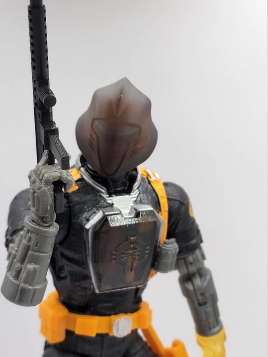 Pack of 3 G.I. Joe Classified BAT transparent Graphite replacement with SYMBOL chest pieces - 1/12 scale