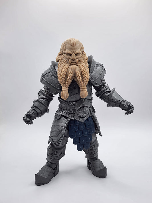 Olrock, half orc half dwarf head – Mythic Legions 1.0