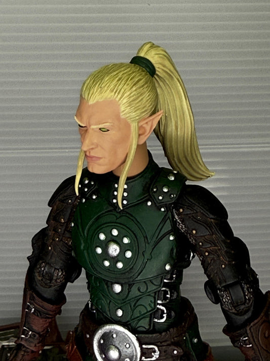 Painted Mythic Legions T'Shiro Elf Ponytail head - Mythic legions 2.0