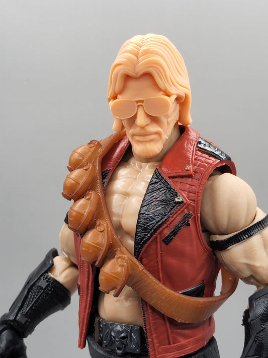 Monkeywrench Dreadnok head - 1:12 scale