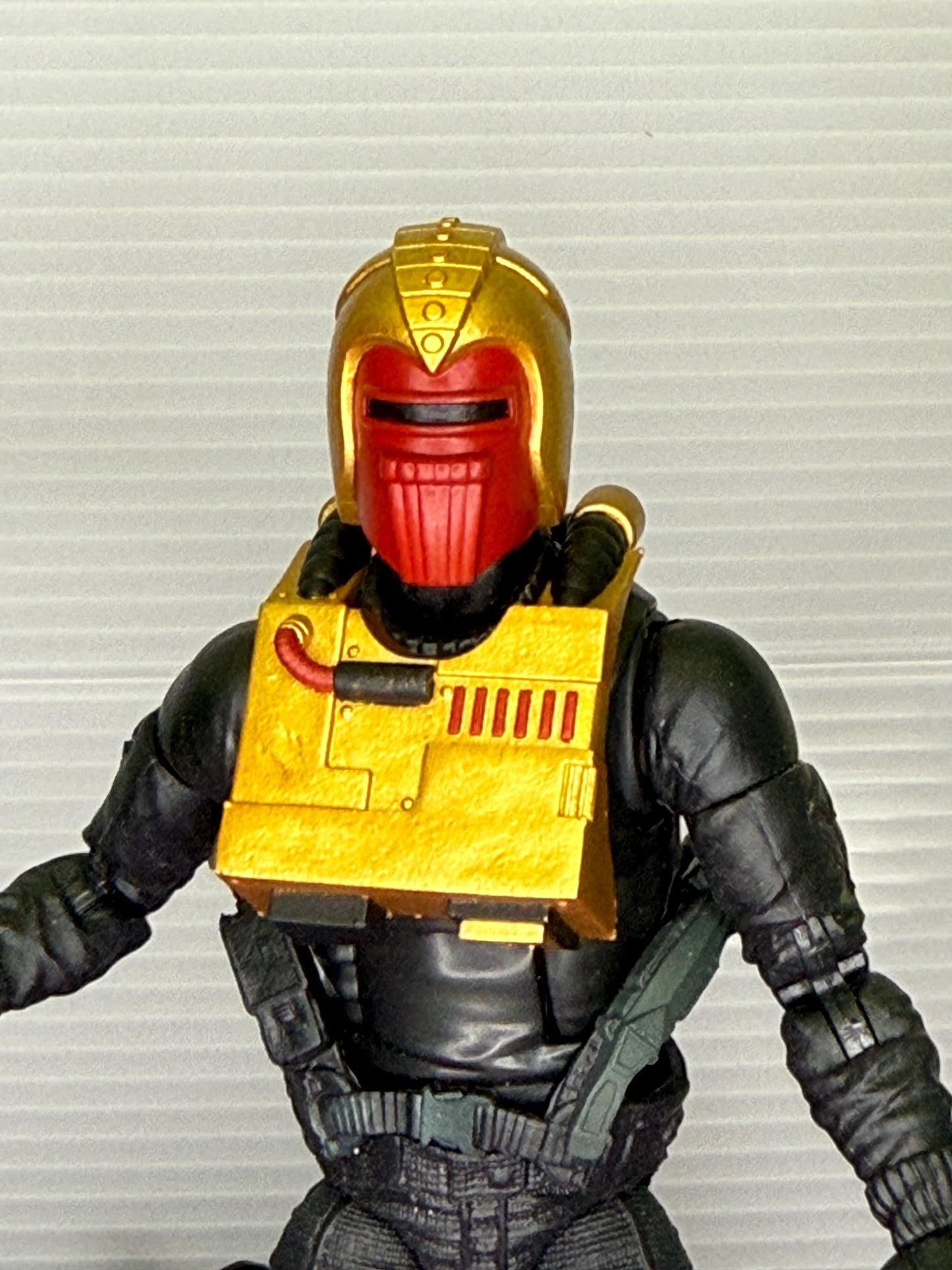 Painted GI Joe Iron Grenadier Ferret Kit Head and Chest - 1/12 Scale