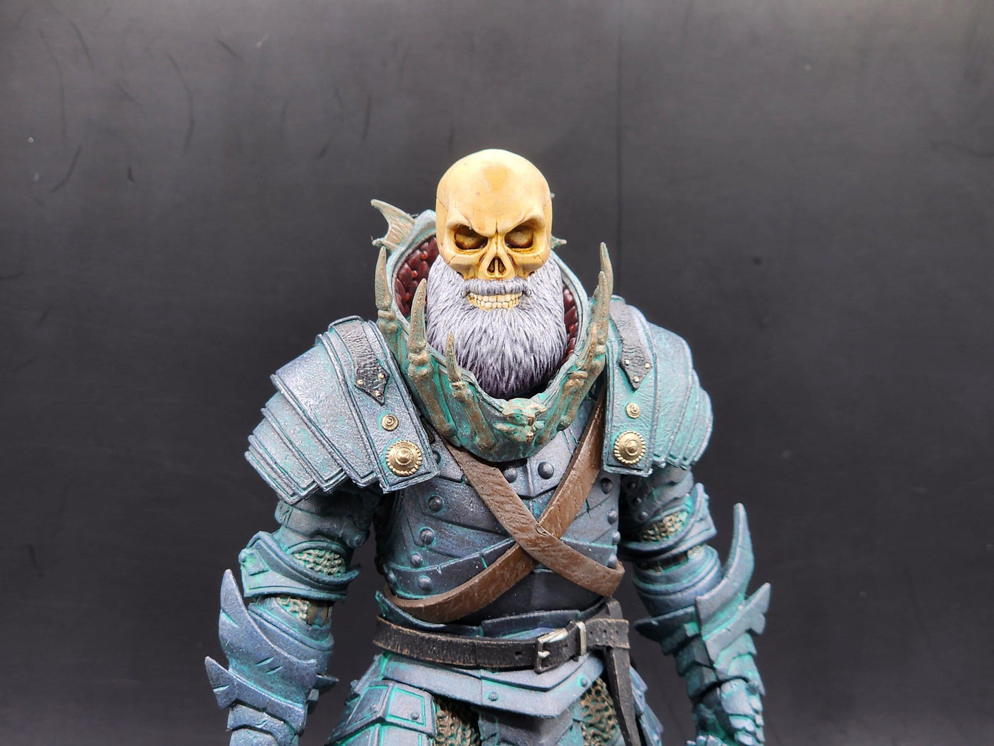 Silverbeard - painted skull head mythic legions 1.0 bodies