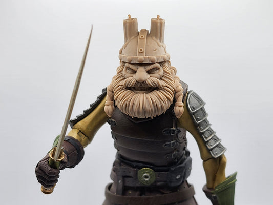 Wobblewax Gemhammer, dwarven warrior miner head – Mythic Legions 1.0