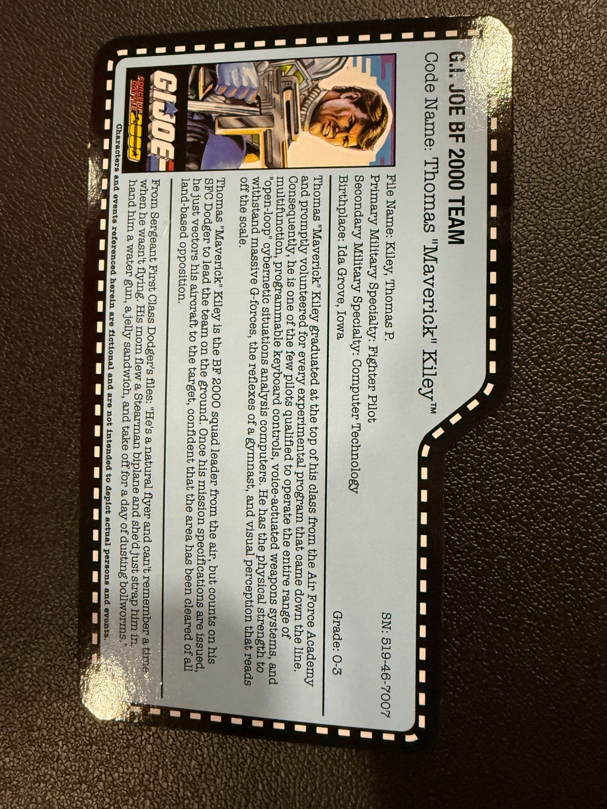 GI Joe Con JoeCon 2017 Battle Force 2000 Maverick with file card4