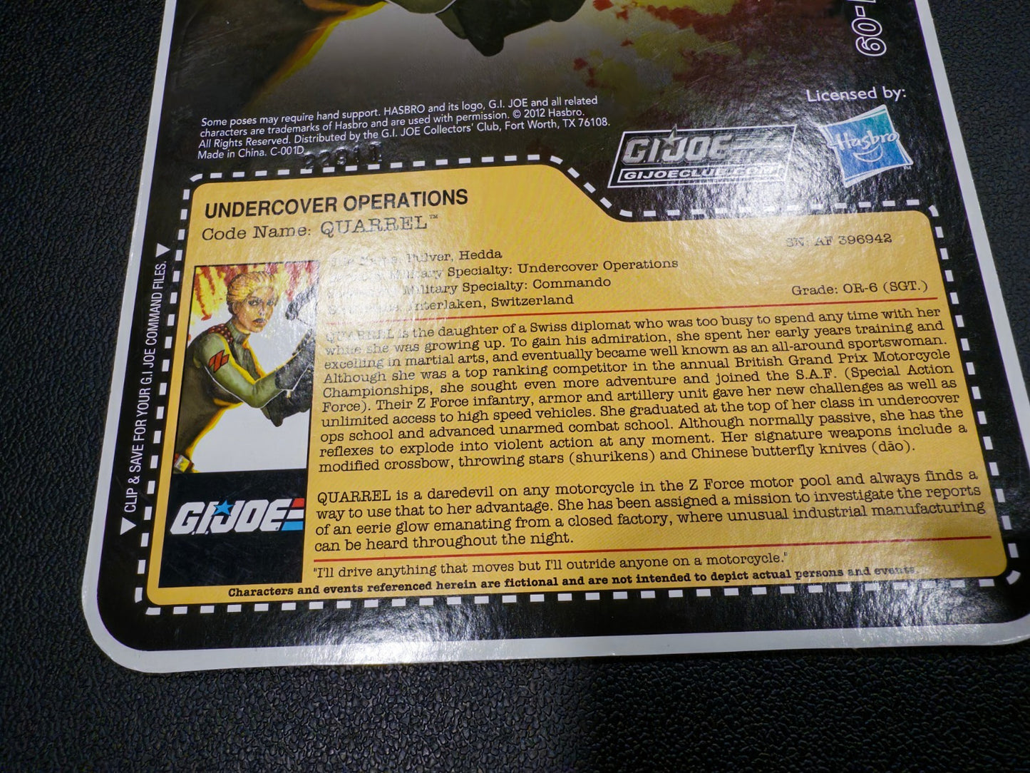 2013 GI Joe Joe Club FSS 1.0 figure Quarrel2