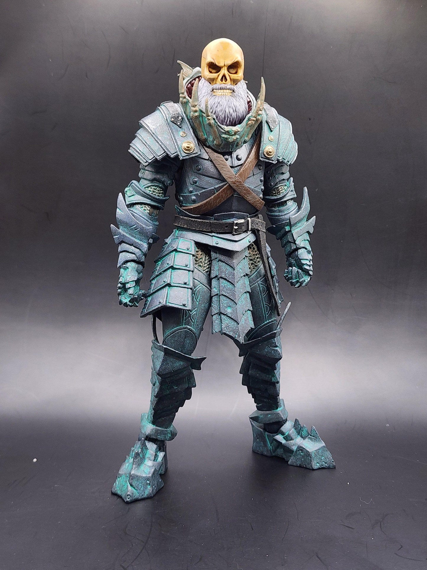 Silverbeard - painted skull head mythic legions 1.0 bodies