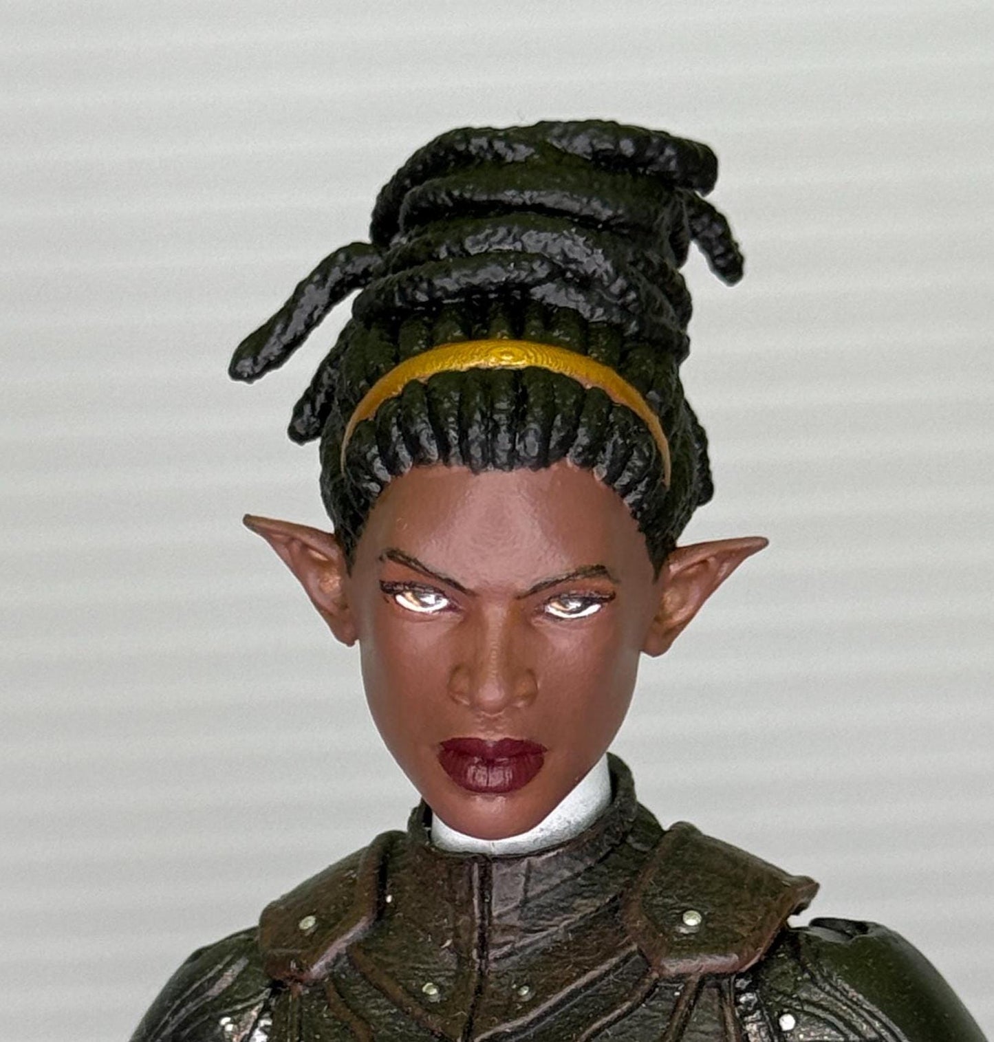 Painted Mythic Legions Auralyn Female Elf head - Mythic legions 2.0