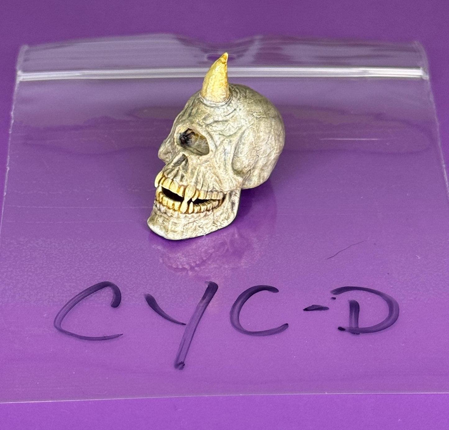 Hand Painted cyclops skull Monokor the Watcher head - Mythic Legions 1.0 scale