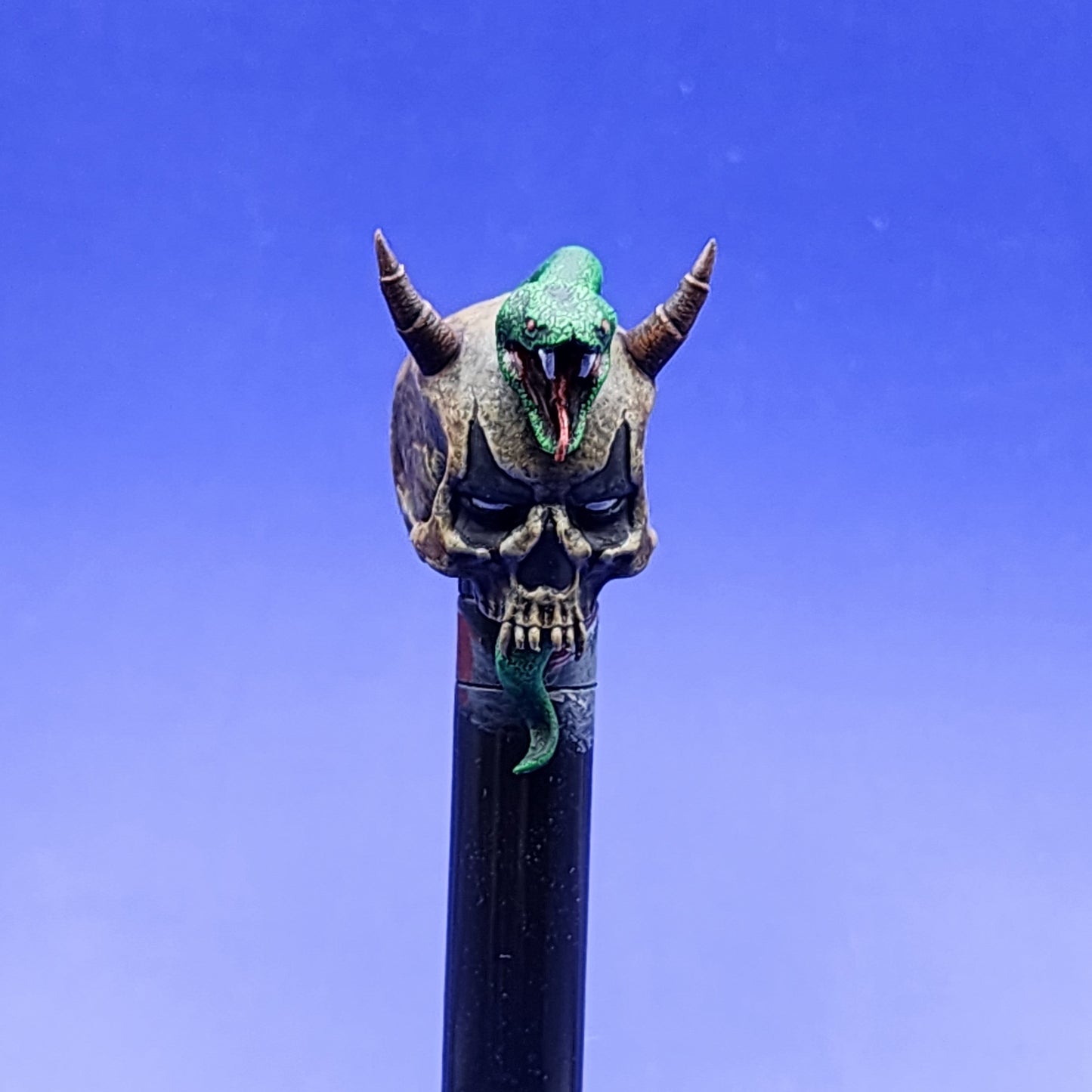 Painted Zartan Dreadnok logo without lower jaw head - 1/12 scale