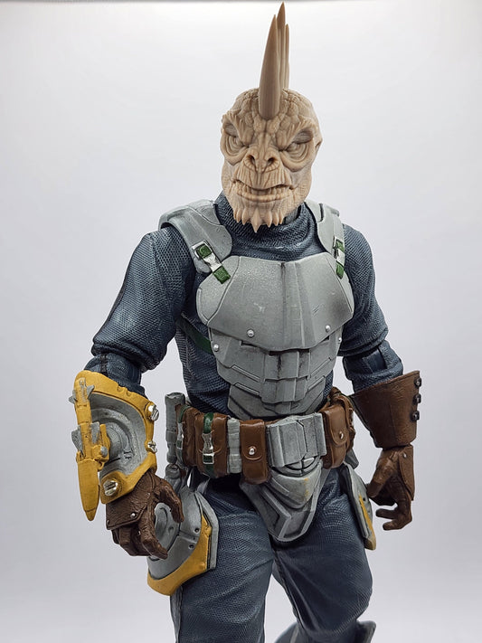 Zalith Darkscale, reptile head – Mythic Legions 1.0