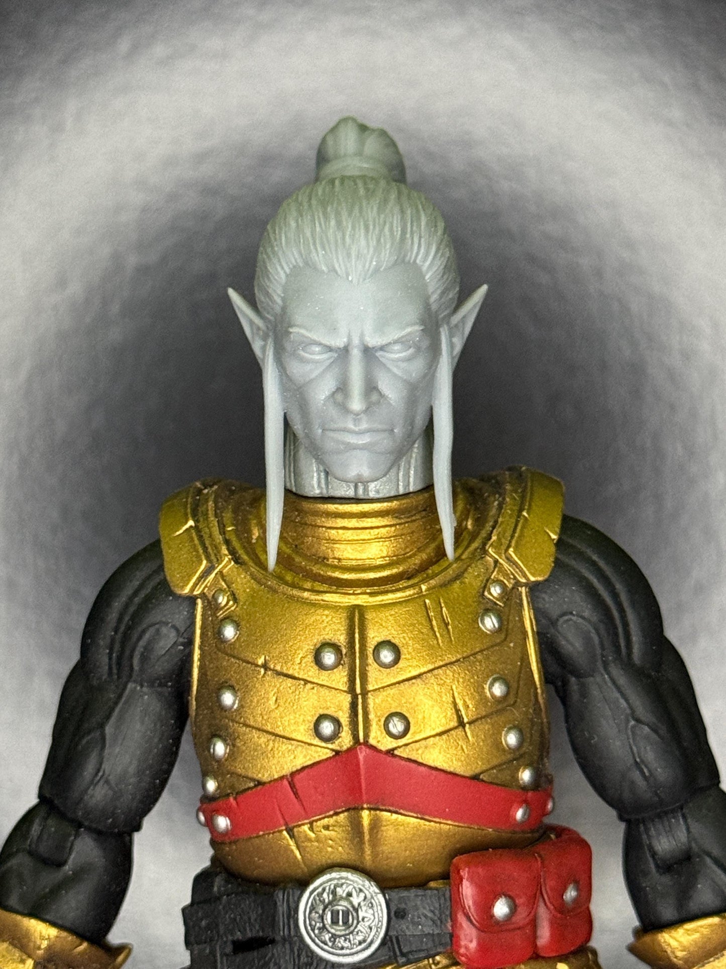 T'Shiro Elf Ponytail head - Mythic legions 1.0