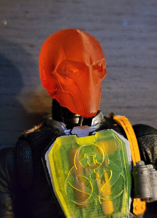 Deathstroke Transparent Orange Head - 1:12 scale