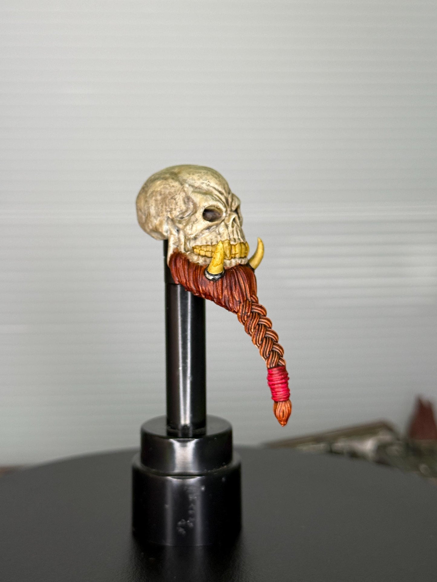 Painted Kragok the Twisted orc skull head – Mythic Legions 1.0 scale