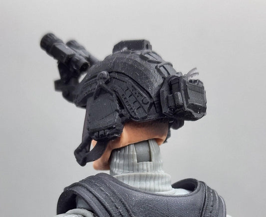 Combat helmet with nods - 1/12 scale unpainted