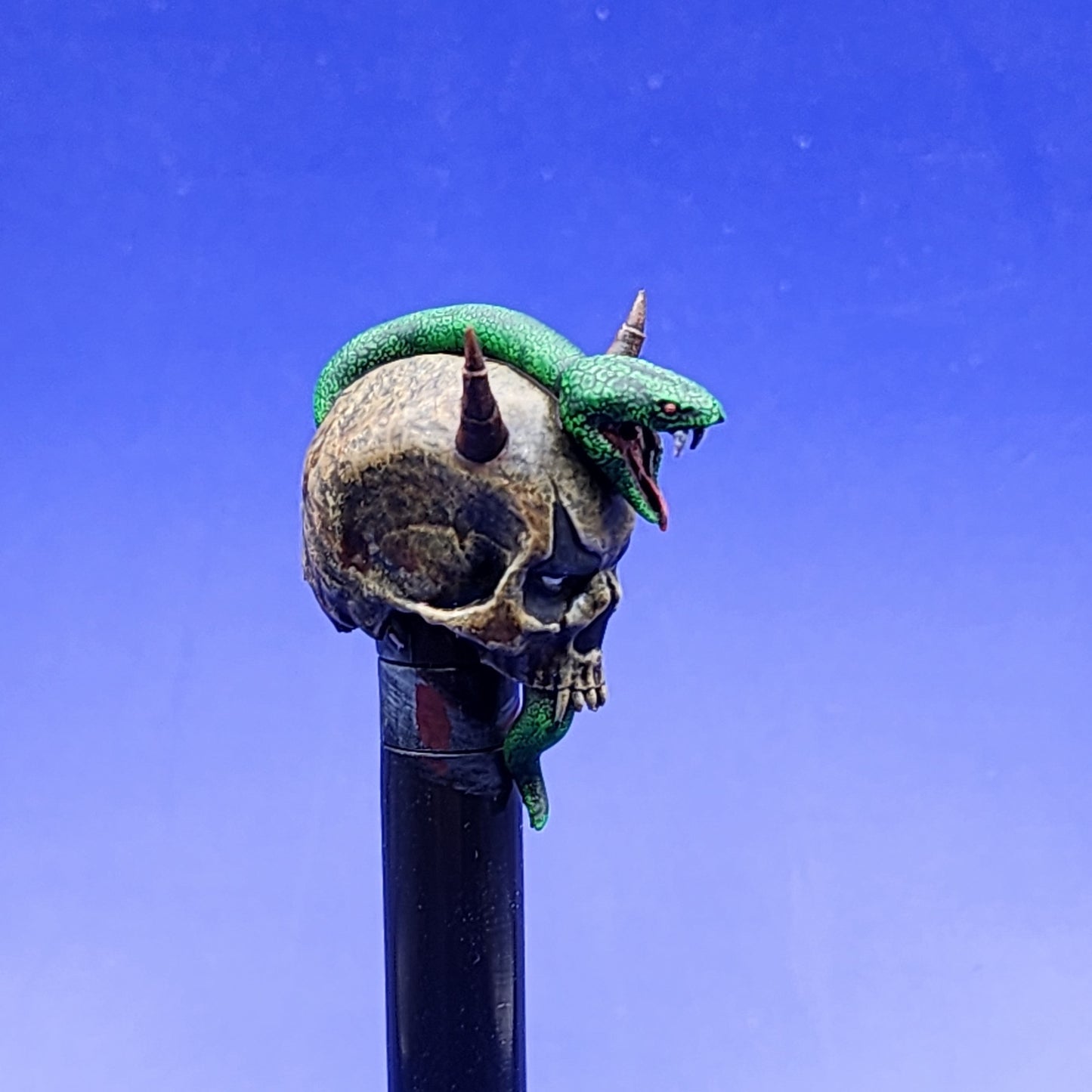 Painted Zartan Dreadnok logo without lower jaw head - 1/12 scale