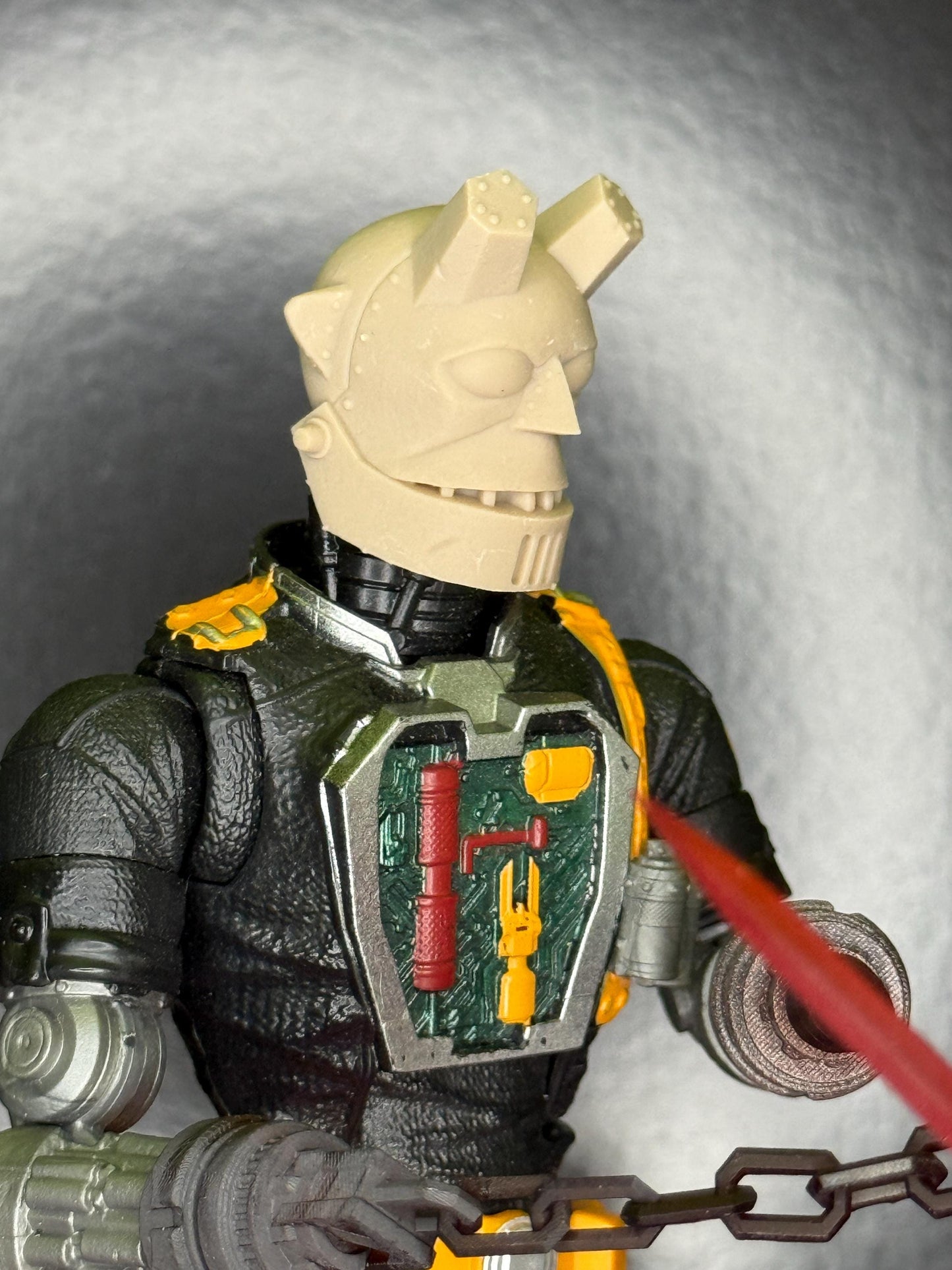 Robot Hellboy head - Mythic Legions 1.0