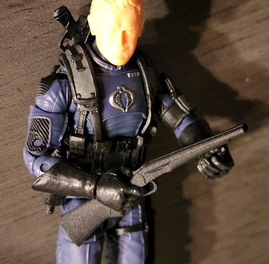 Sawed-Off Double Barreled Shotgun with Stock - 1/12 scale