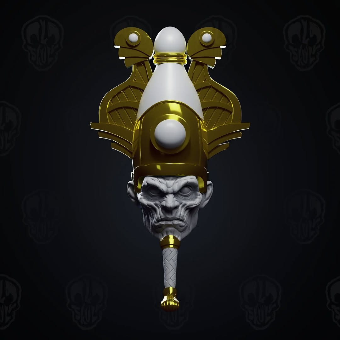 Crowned Osiris Head (unpainted)