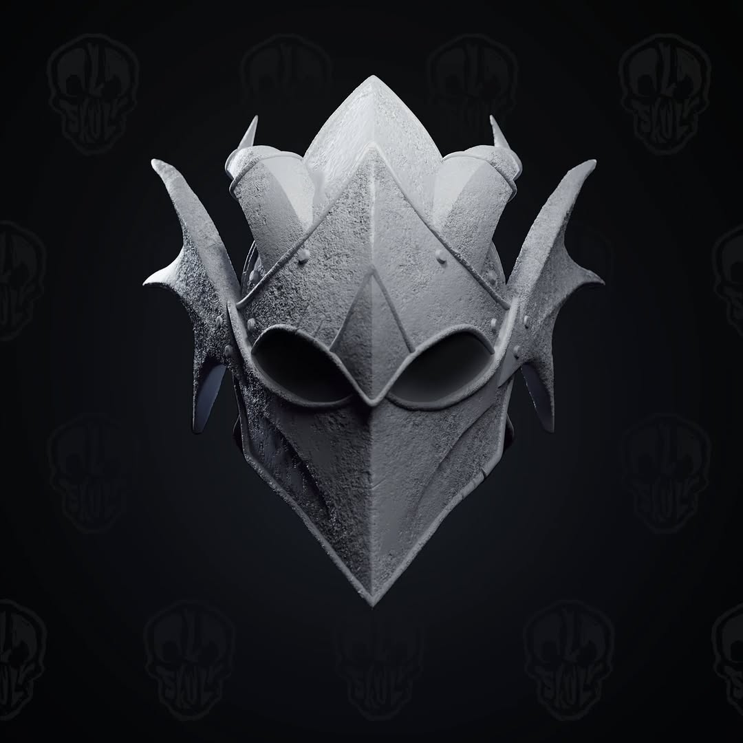 The Horned Dragon Helmet Head (unpainted)