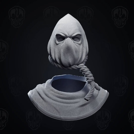 The Silent Guillotine, the executioner head with collar (unpainted)