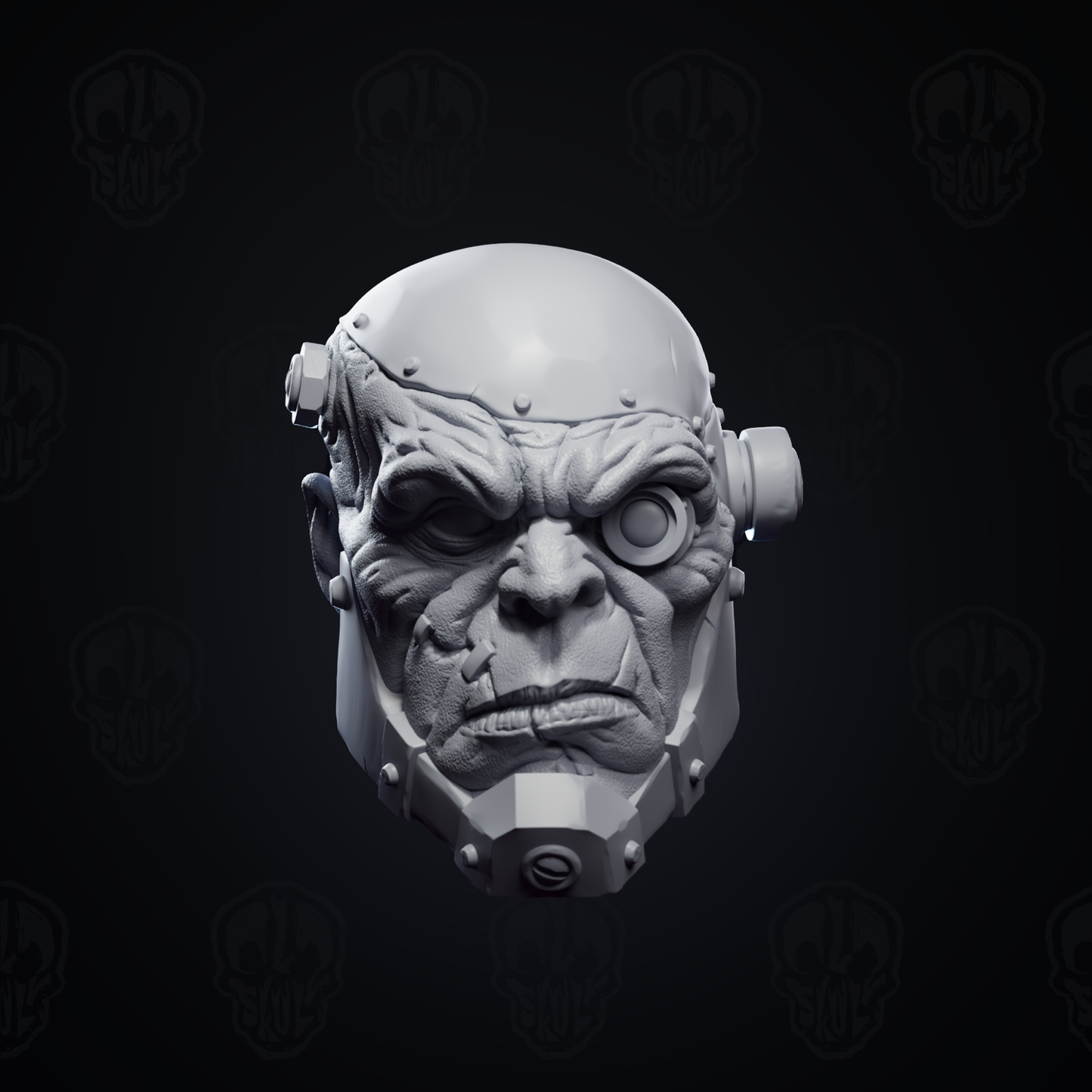 Frankie v2, upgraded armored head (unpainted)