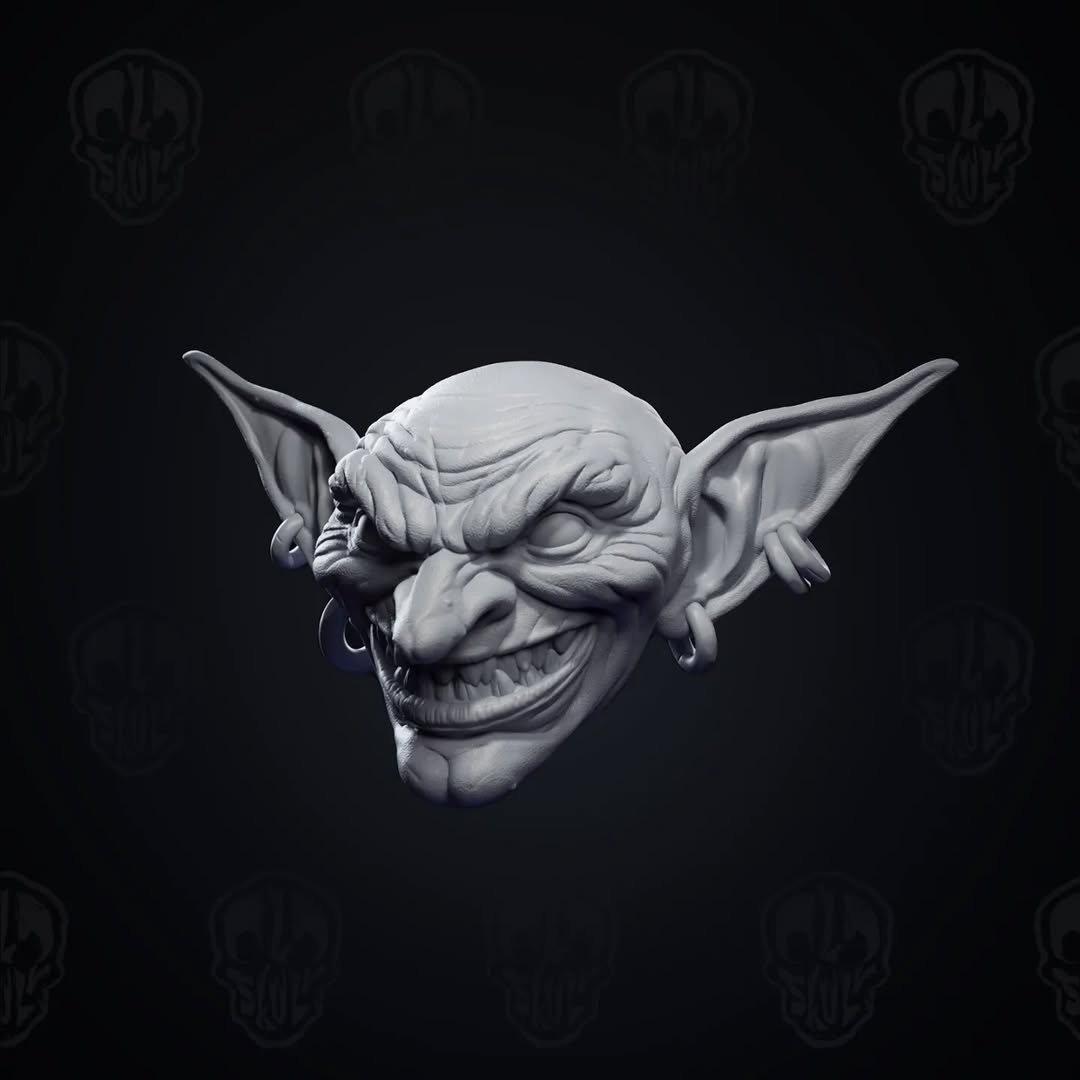 Grimble, the goblin head (unpainted)