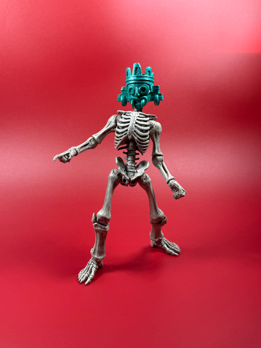 Metallic Teal Tlaloc head - Mythic Legions 1.0