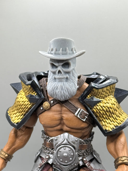 Painted Black and Gold Scale Pauldrons - Mythic Legions 1.0