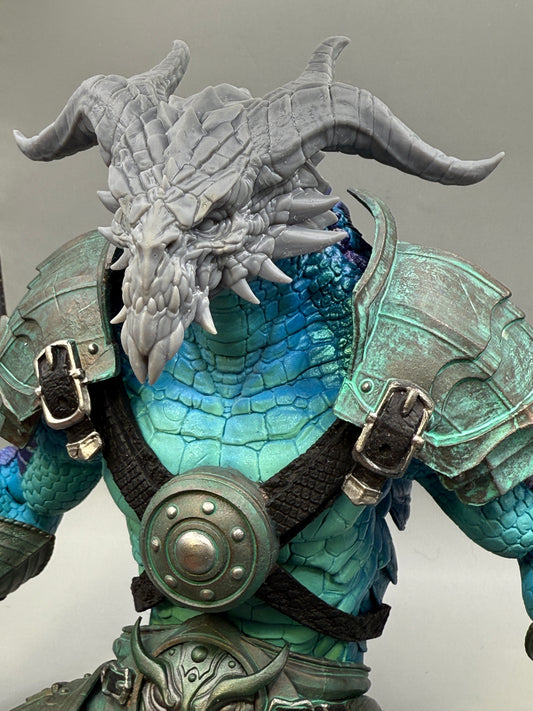 4 horned Draco Head - Mythic Legions Aracagorr Bodies