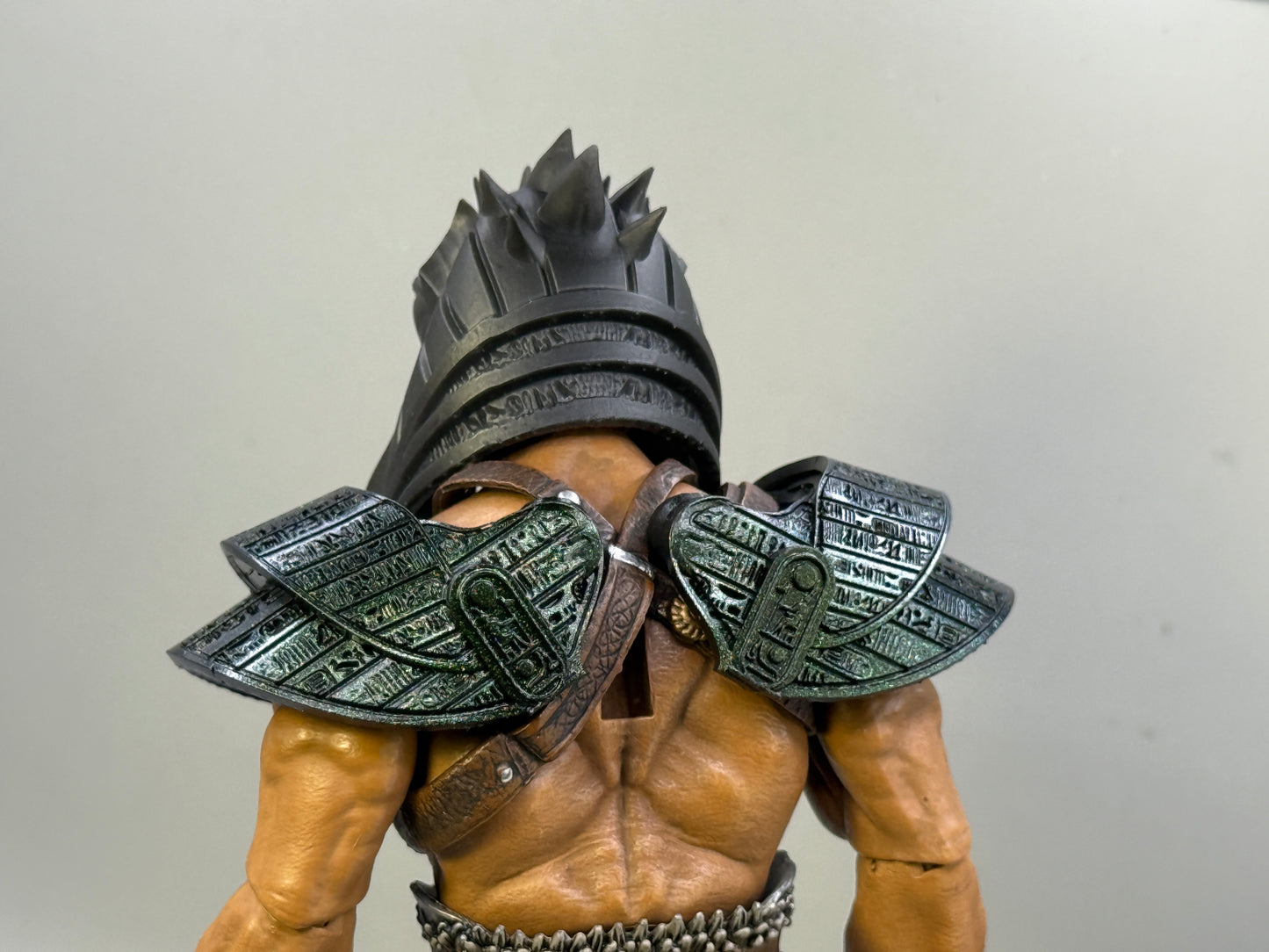 Metallic Green Egyptian Stele Pauldrons - Mythic Legions 1.0