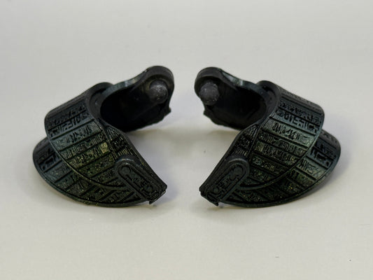 Metallic Green Egyptian Stele Pauldrons - Mythic Legions 1.0