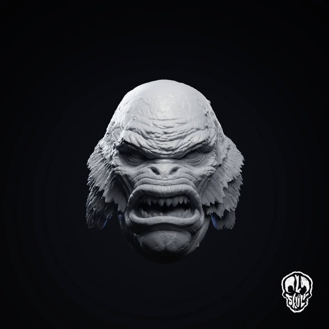 Lagoon Monster head (unpainted)