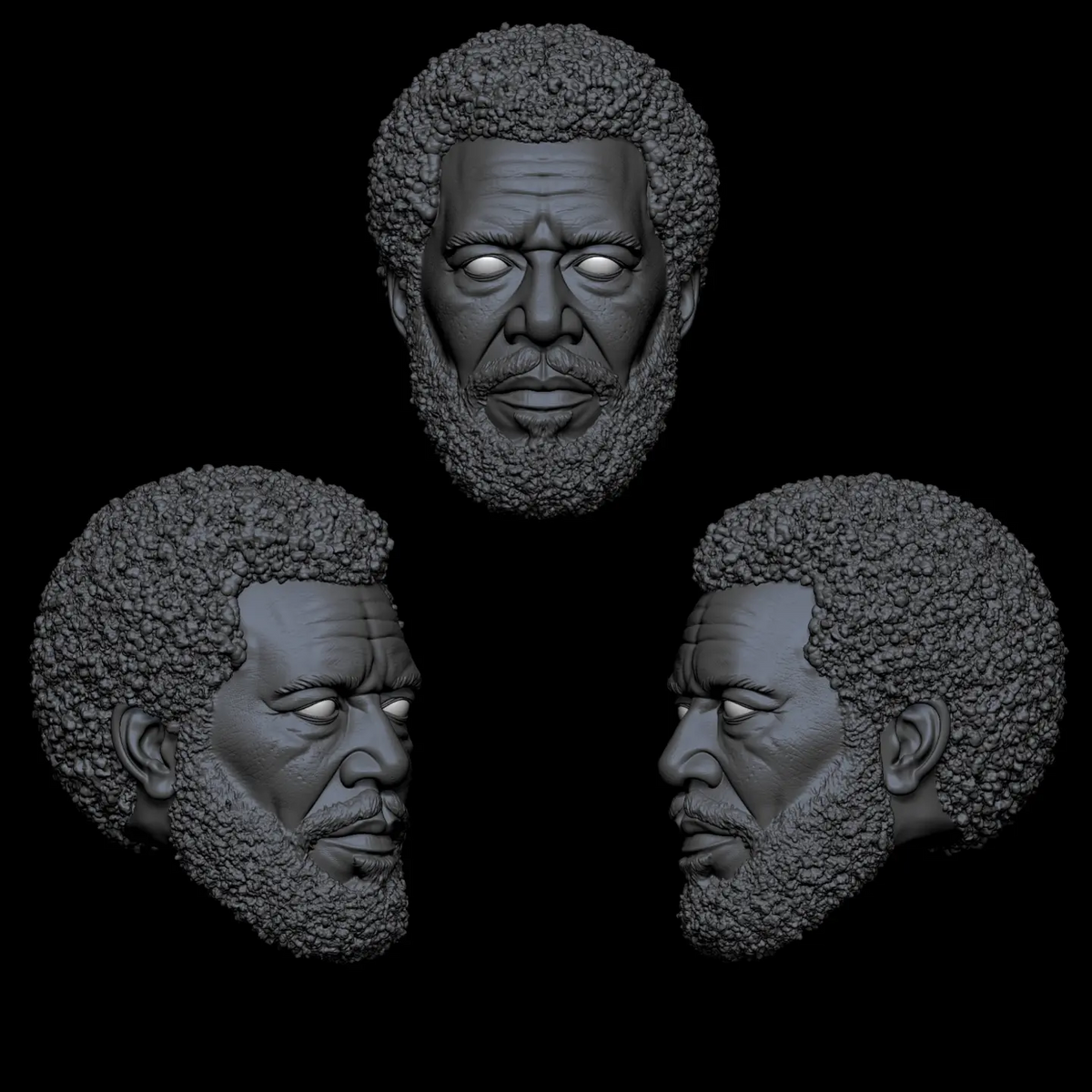 Morgan the Freeman Male Head - Mythic Legions 1.0 (unpainted)