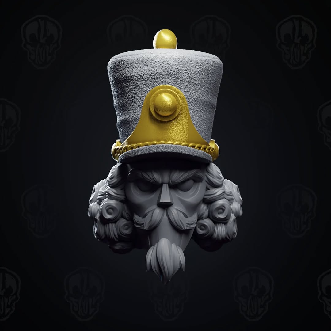 Nutcracker Soldier Head (unpainted)