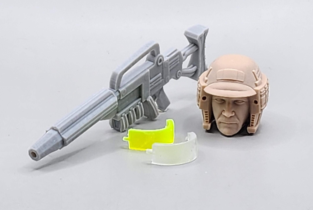 Battle Force 2000 Blocker Head and Visors - 1/12 scale