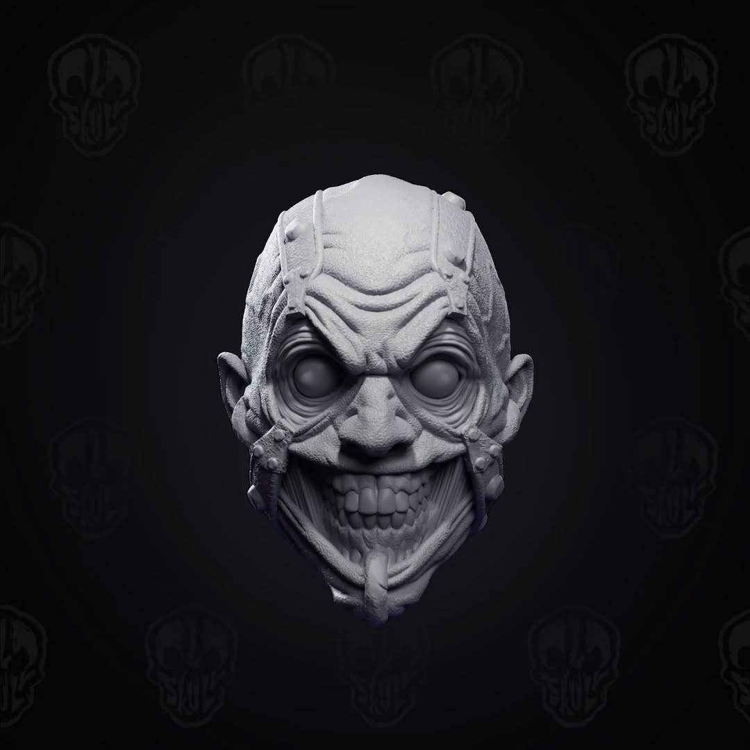 Malcolm Rourke, the tortured soul head (unpainted)