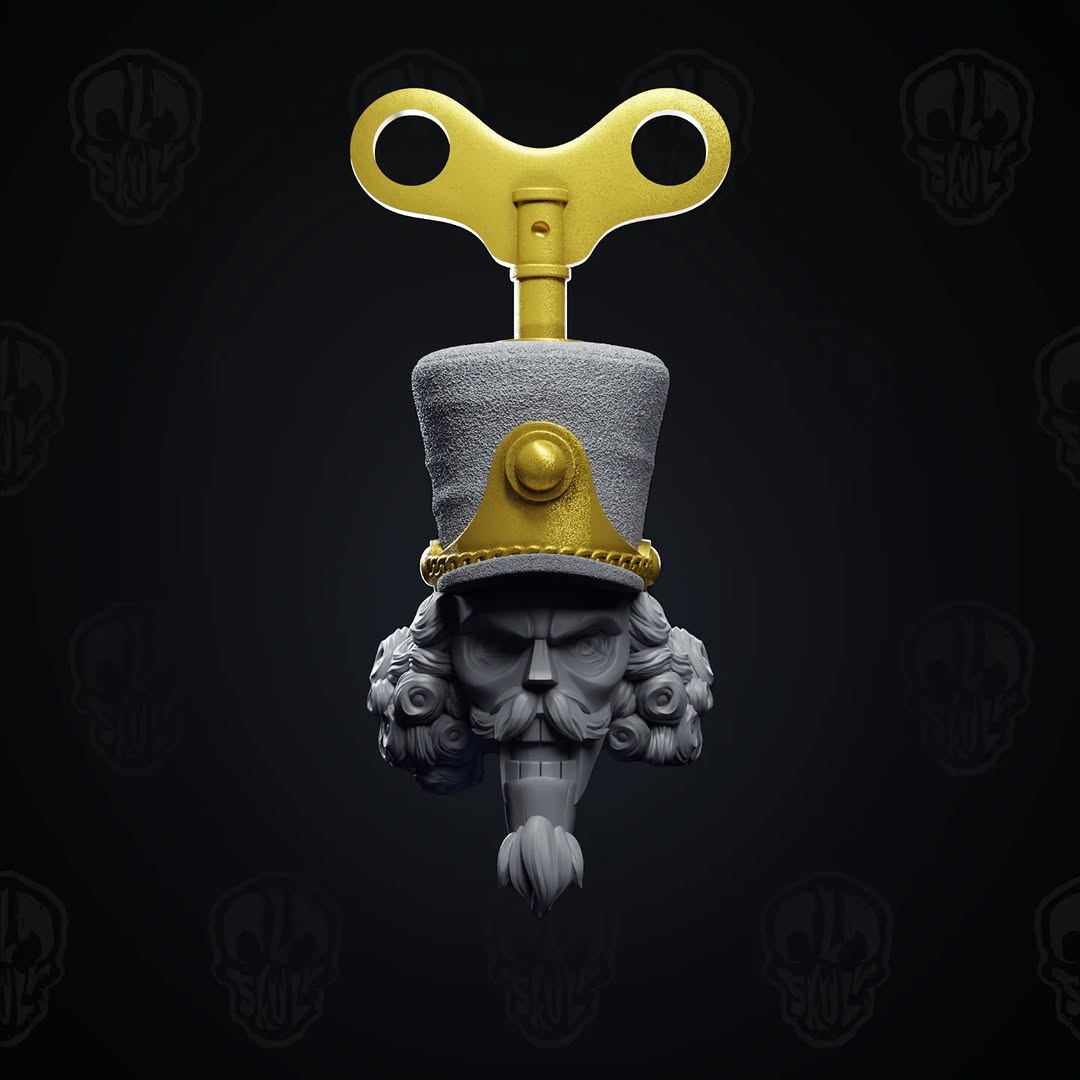 Unhinged Nutcracker Soldier Head (unpainted)