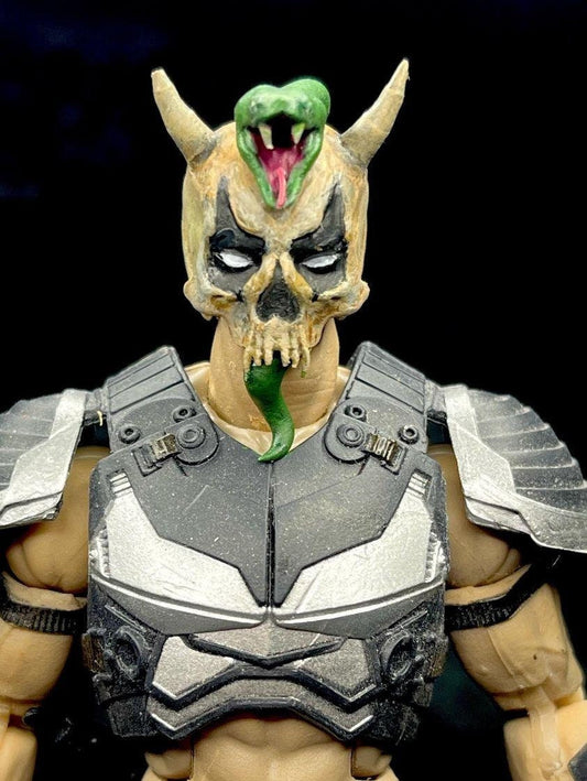 Painted Zartan Dreadnok logo without lower jaw head - 1/12 scale