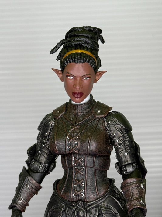 Painted Mythic Legions Auralyn Female Elf head - Mythic legions 2.0