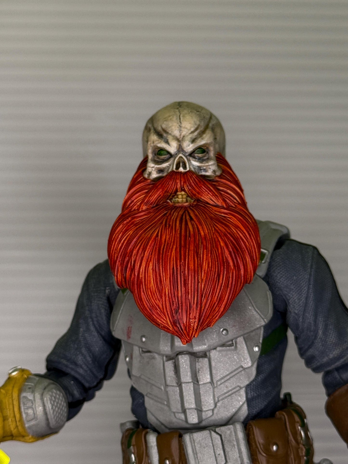 Painted Cahal "The Hanged" Belfast skull heads – Mythic Legions 1.0 scale