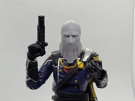 Cobra commander head flowing down - 1/12 scale