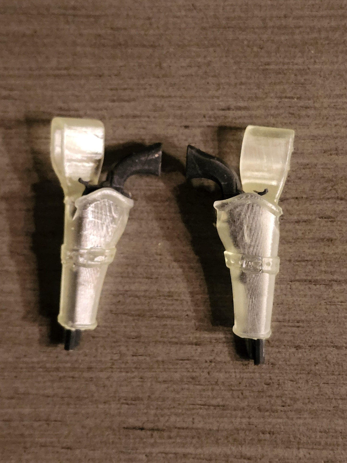 Pair of colt navy revolvers with holsters - 1/12 scale
