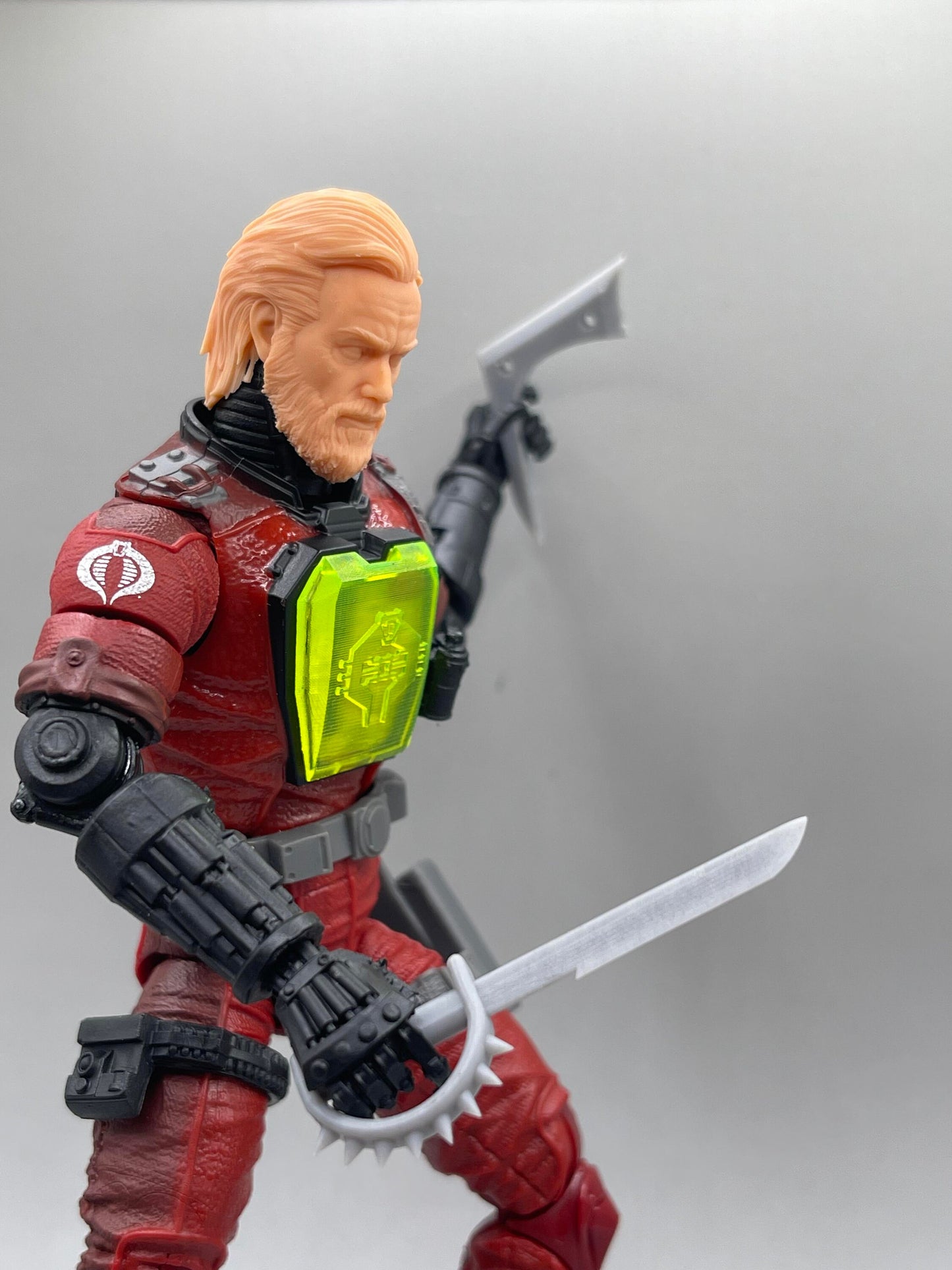 Set of 3 Bright Green Classified BAT symbol replacement chest plateS - 1/12 scale