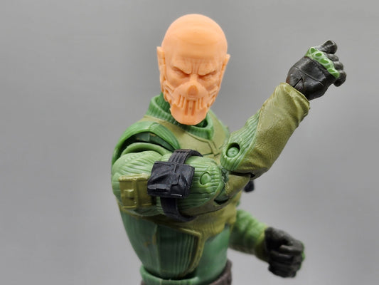 Male UNPAINTED Black Arm/Shoulder Pouches set of 2 - 1/12 scale