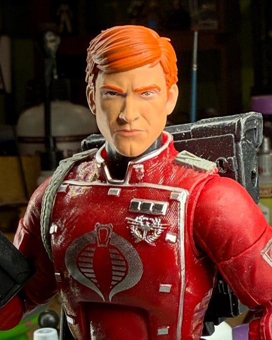Painted GI Joe Fred Crimson Guard head for Classified - 1/12 Scale